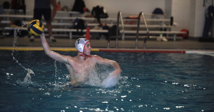 Andrew Thompson Celebrates Water Polo Success