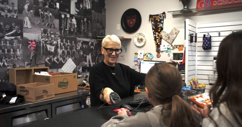 Ms. DelGrande Fosters Community by Managing School Store