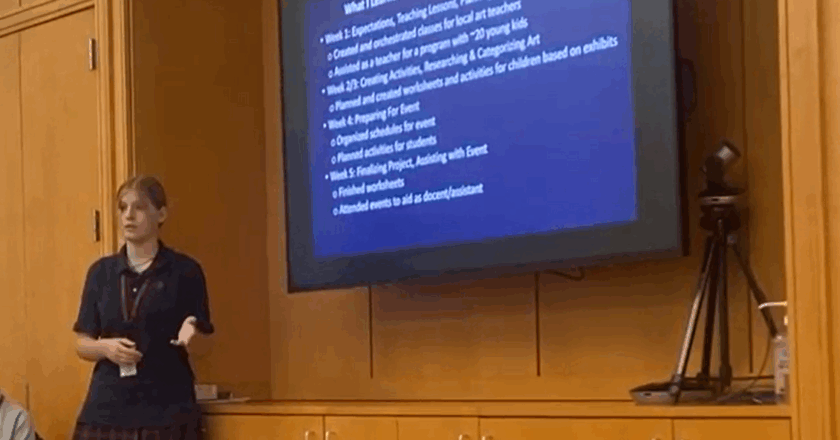 Anastasia P. explores a career in art through internship with GACLP