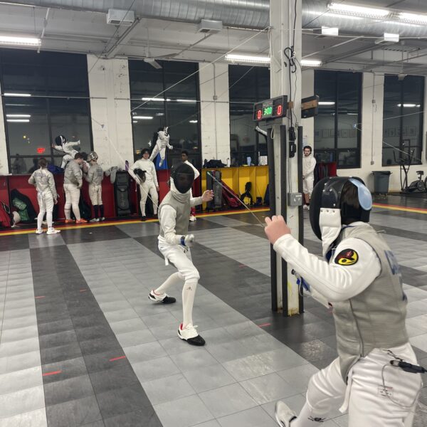 Nick Lieu trains for success in saber fencing